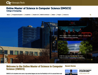 omscs.gatech.edu screenshot