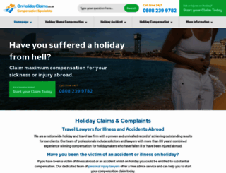on-holiday-claims.co.uk screenshot