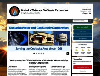 onalaskawaterandgas.com screenshot