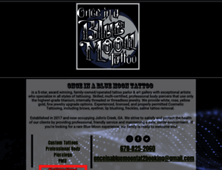 onceinabluemoontattoo.com screenshot