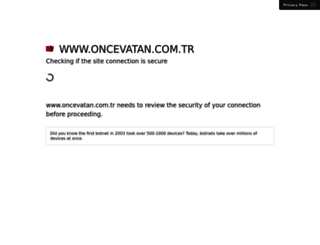 oncevatan.com.tr screenshot
