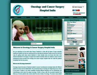 oncologyandcancersurgeryhospitalindia.com screenshot