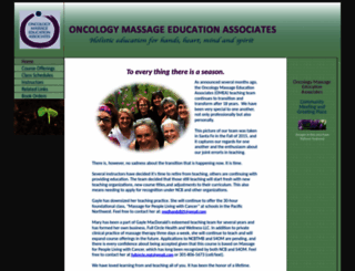 oncologymassageeducationassociates.com screenshot