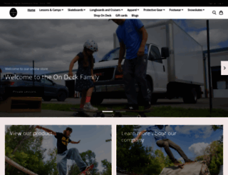 ondeckskateboardshop.com screenshot