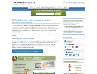 onderdelenonline.nl screenshot