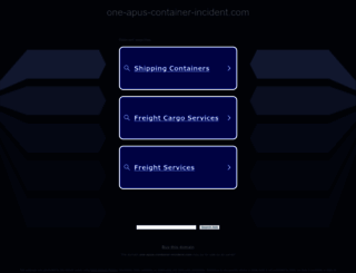 one-apus-container-incident.com screenshot