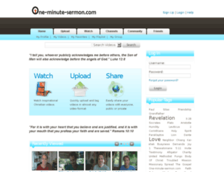 one-minute-sermon.com screenshot