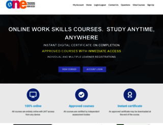 one-training.org.uk screenshot
