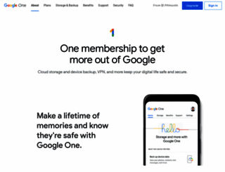 one.google.com screenshot