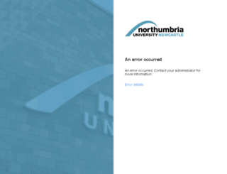 one.northumbria.ac.uk screenshot