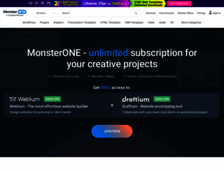 one.templatemonster.com screenshot