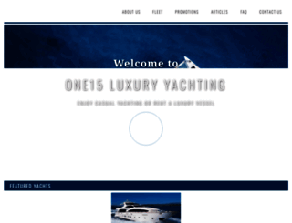 one15luxuryyachting.com screenshot