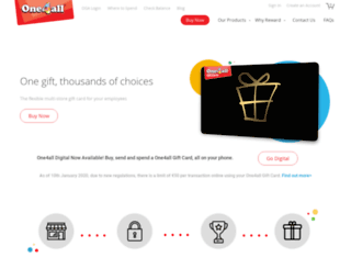 one4allrewards.ie screenshot