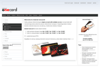 onecard.indo.net.id screenshot