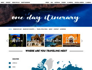 onedayitinerary.com screenshot