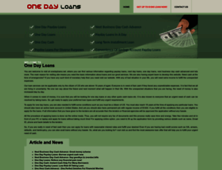 onedayloans.net screenshot