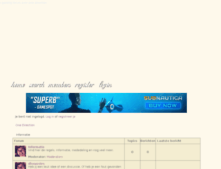 onedirection.forumocean.com screenshot