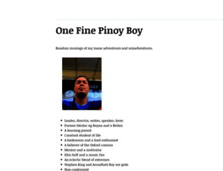 onefinepinoyboy.wordpress.com screenshot