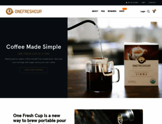 onefreshcup.com screenshot