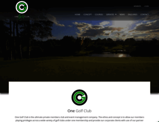 onegolfclub.co.uk screenshot