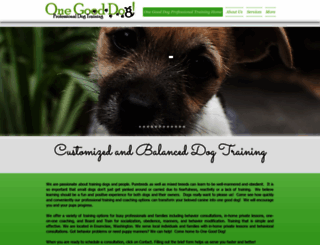 onegooddog.org screenshot