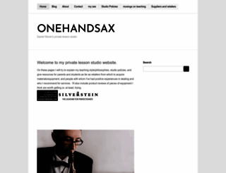 onehandsax.com screenshot