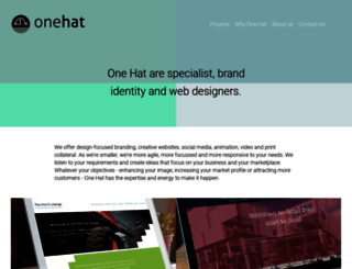 onehatdesign.com screenshot