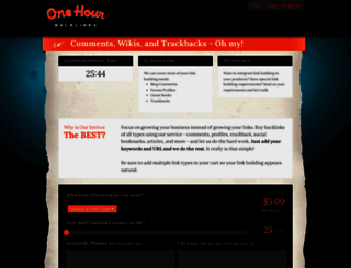 onehourbacklinks.com screenshot