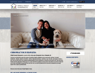 oneillfamilychiropractic.com screenshot