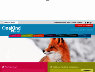 onekindplanet.org screenshot