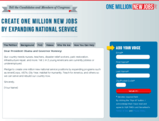 onemillionnewjobs.org screenshot