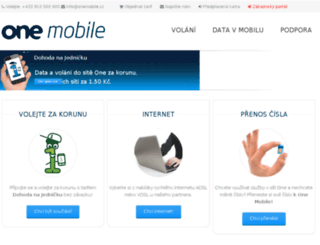 onemobile.cz screenshot