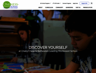 onenessfamilyschool.org screenshot