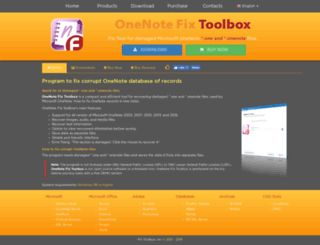 onenote.fixtoolboxx.com screenshot