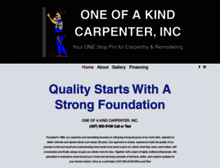 oneofakindcarpenter.com screenshot