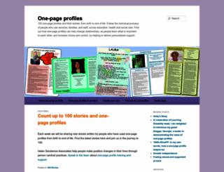 onepageprofiles.wordpress.com screenshot