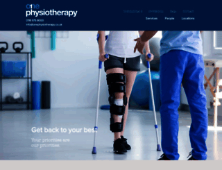 onephysiotherapy.co.uk screenshot