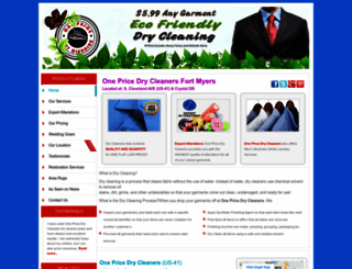 onepricedrycleaningfortmyers.com screenshot