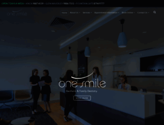 onesmile.com.au screenshot