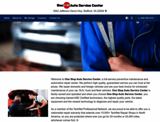 onestopautoservicectr.com screenshot