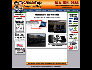 onestopcomputershopkc.com screenshot