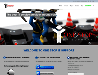 onestopitsupport.com.au screenshot