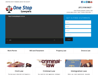 onestoplawyers.com.au screenshot