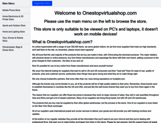 onestopvirtualshop.com screenshot