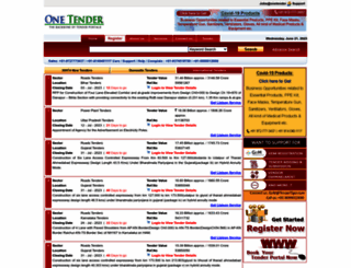onetender.com screenshot