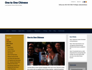 onetoonechinese.com screenshot