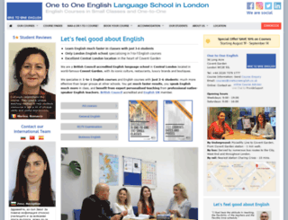 onetooneenglish.co.uk screenshot