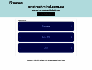 onetrackmind.com.au screenshot