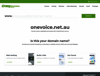 onevoice.net.au screenshot