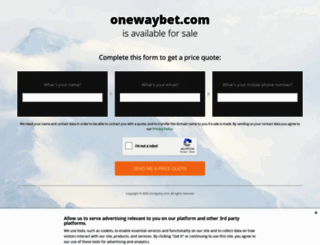 onewaybet.com screenshot